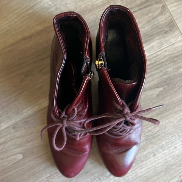 Isola soft stacked heel oxblood ankle boot size 8 good condition - Picture 15 of 15